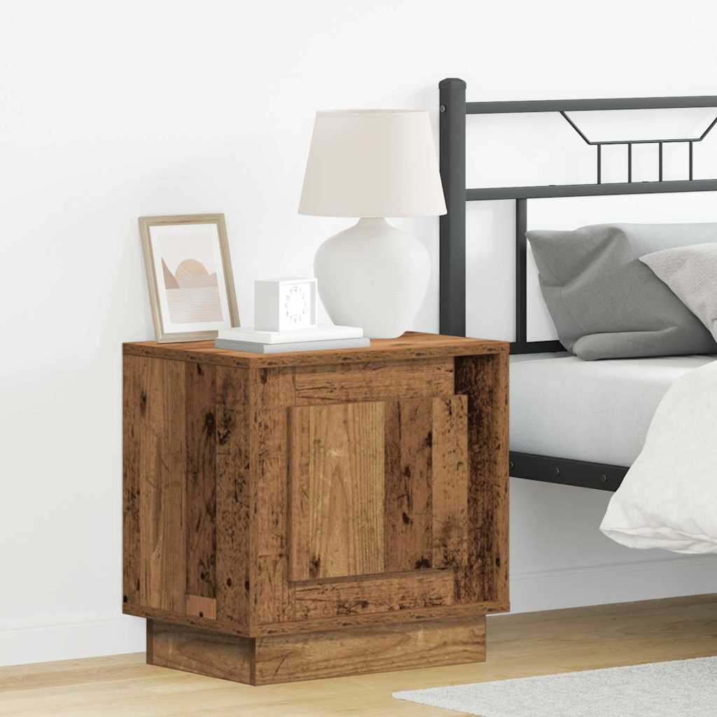 Bedside Cabinet 2 pcs Old Wood 44 x 34.5 x 45 cm