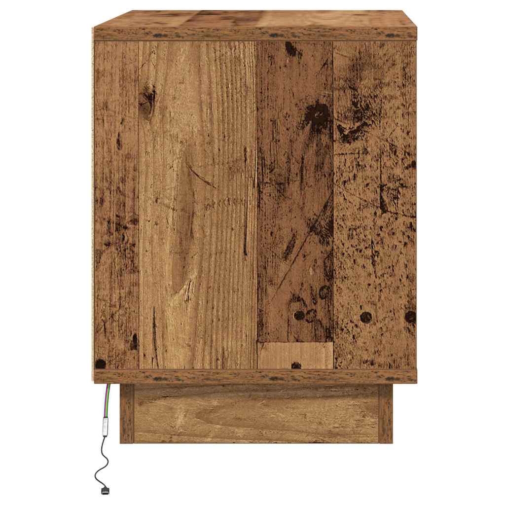 Bedside Cabinet 2 pcs Old Wood 44 x 34.5 x 45 cm