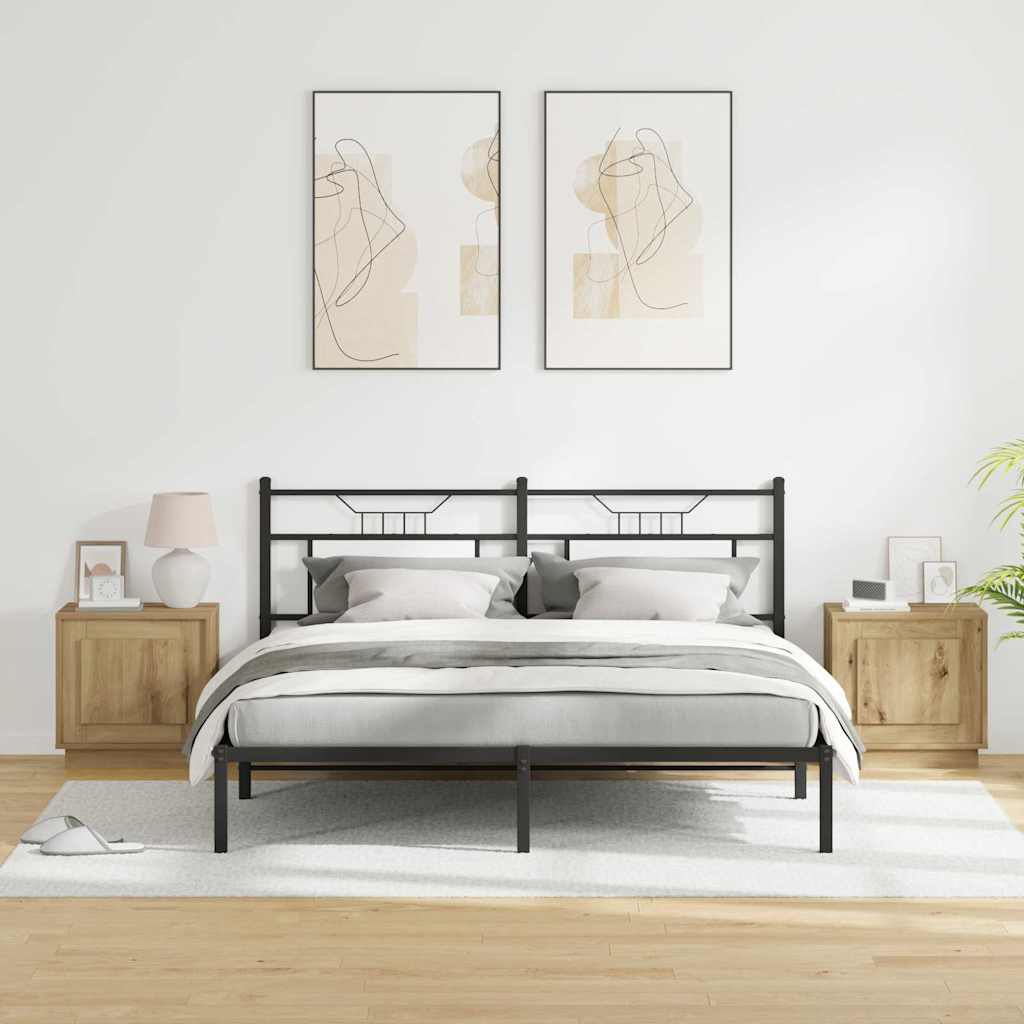 Bedside Cabinet 2 pcs Artisan Oak 44 x 34.5 x 45 cm