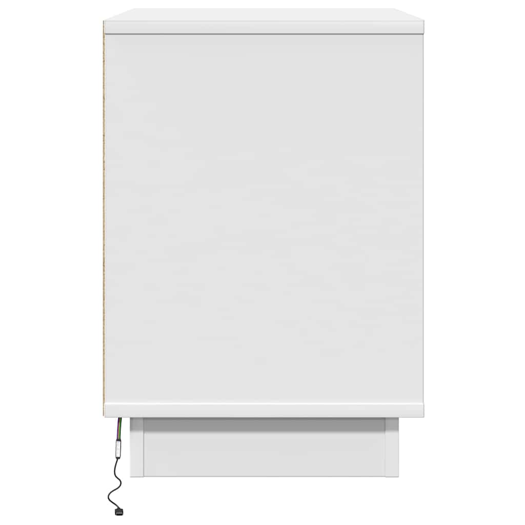 Bedside Cabinet White 50 x 34.5 x 50 cm Engineered wood