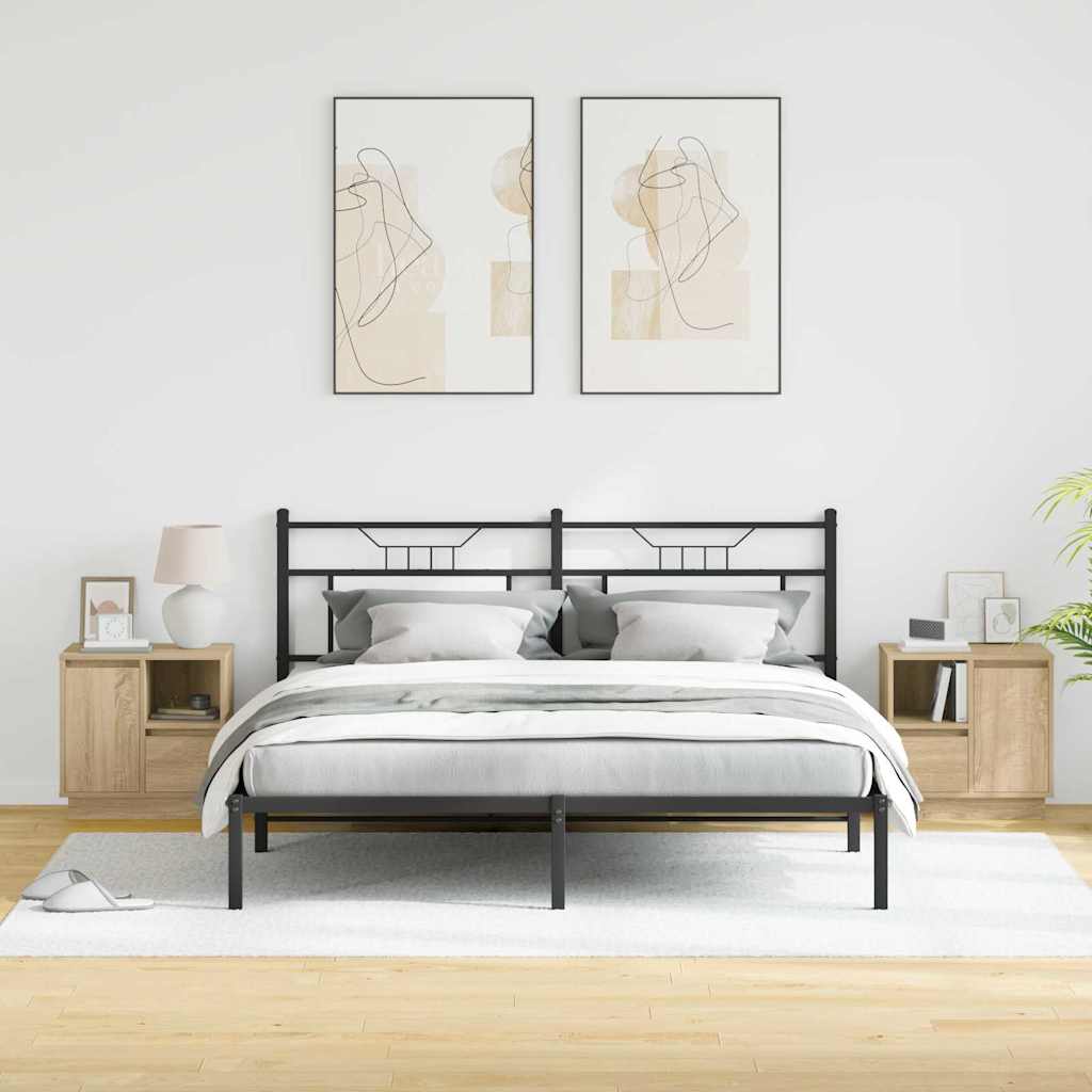 Bedside Cabinet with Drawer 2 pcs Sonoma Oak 50 x 34.5 x 50 cm