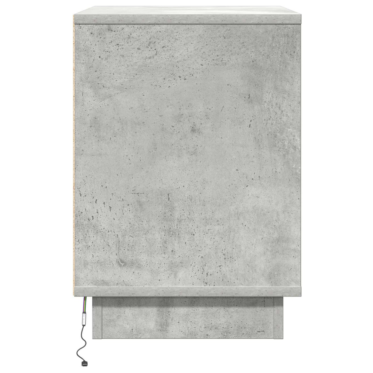 Bedside Cabinet Concrete Grey 50 x 34.5 x 50 cm Engineered wood