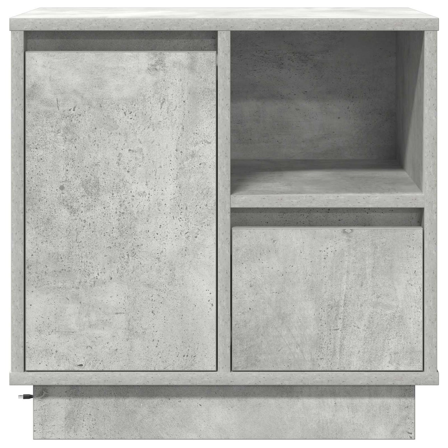 Bedside Cabinet 2 pcs Concrete Grey 50 x 34.5 x 50 cm