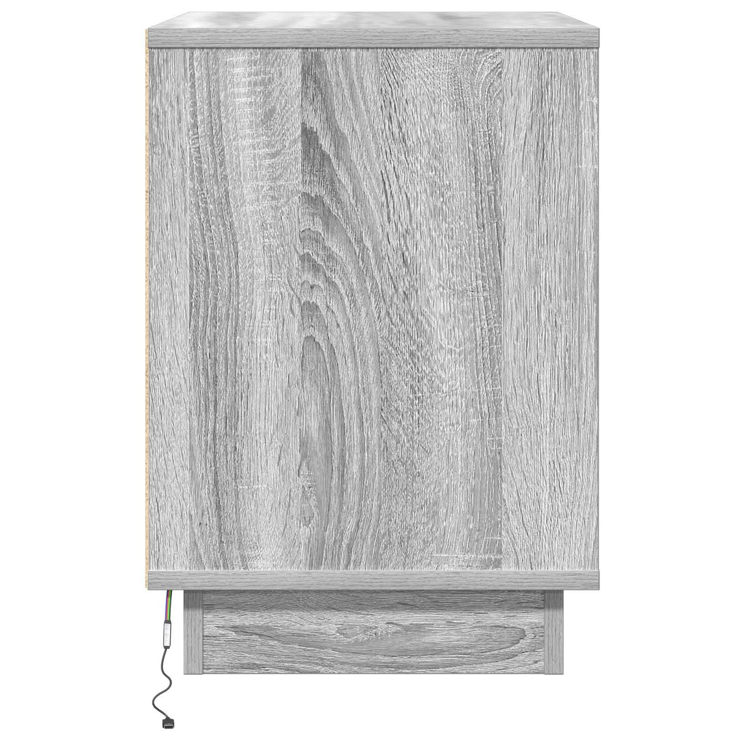 Bedside Cabinet 2 pcs Grey 50 x 34.5 x 50 cm Engineered wood