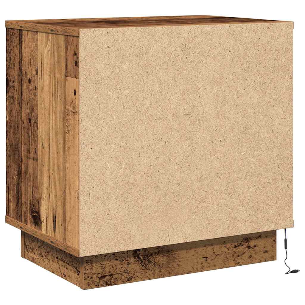 Bedside Cabinet Old Wood 50 x 34.5 x 50 cm Engineered wood