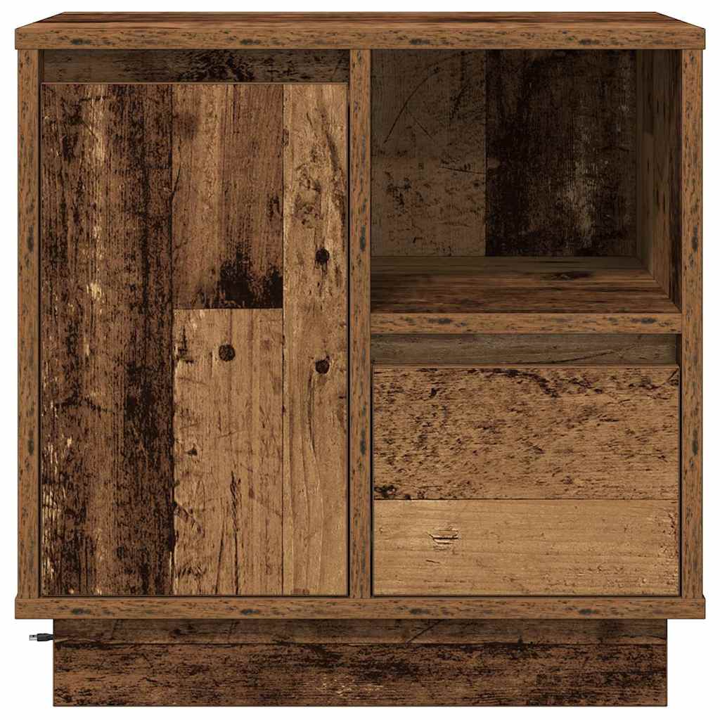 Bedside Cabinet Old Wood 50 x 34.5 x 50 cm Engineered wood