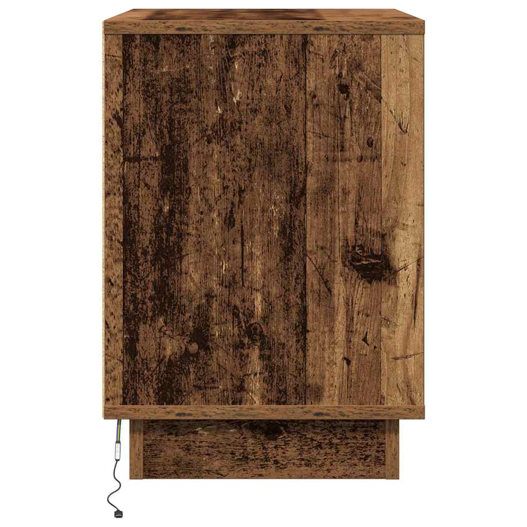 Bedside Cabinet Old Wood 50 x 34.5 x 50 cm Engineered wood