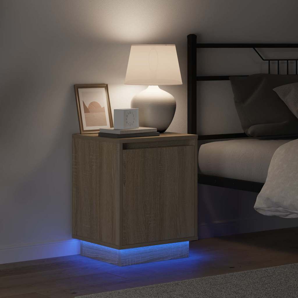 Bedside Cabinet 2 pcs Sonoma Oak 39 x 34.5 x 50 cm