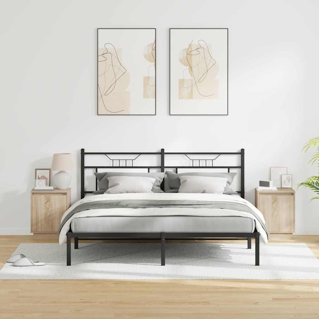 Bedside Cabinet 2 pcs Sonoma Oak 39 x 34.5 x 50 cm