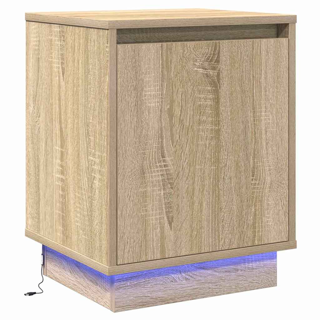 Bedside Cabinet 2 pcs Sonoma Oak 39 x 34.5 x 50 cm