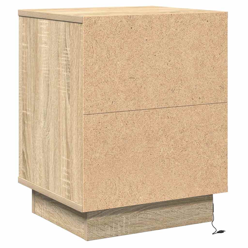 Bedside Cabinet 2 pcs Sonoma Oak 39 x 34.5 x 50 cm