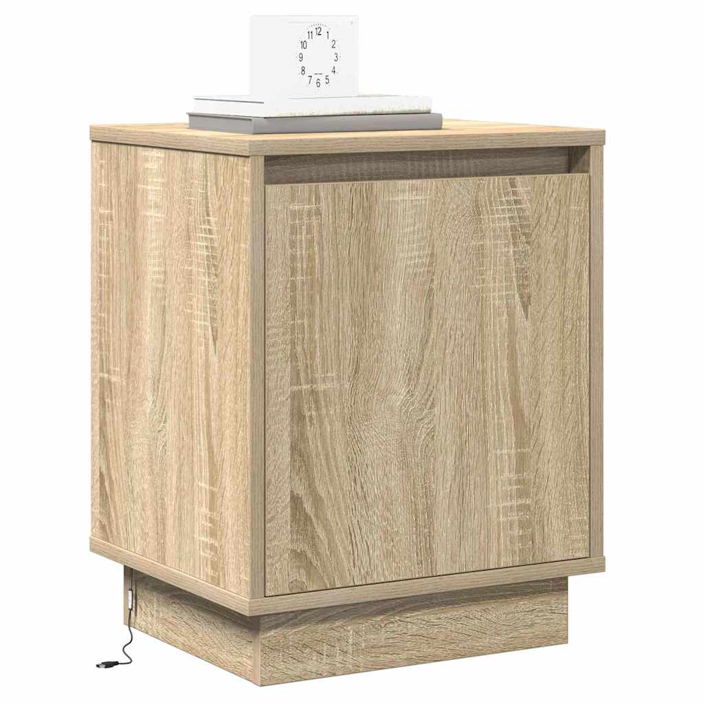 Bedside Cabinet 2 pcs Sonoma Oak 39 x 34.5 x 50 cm