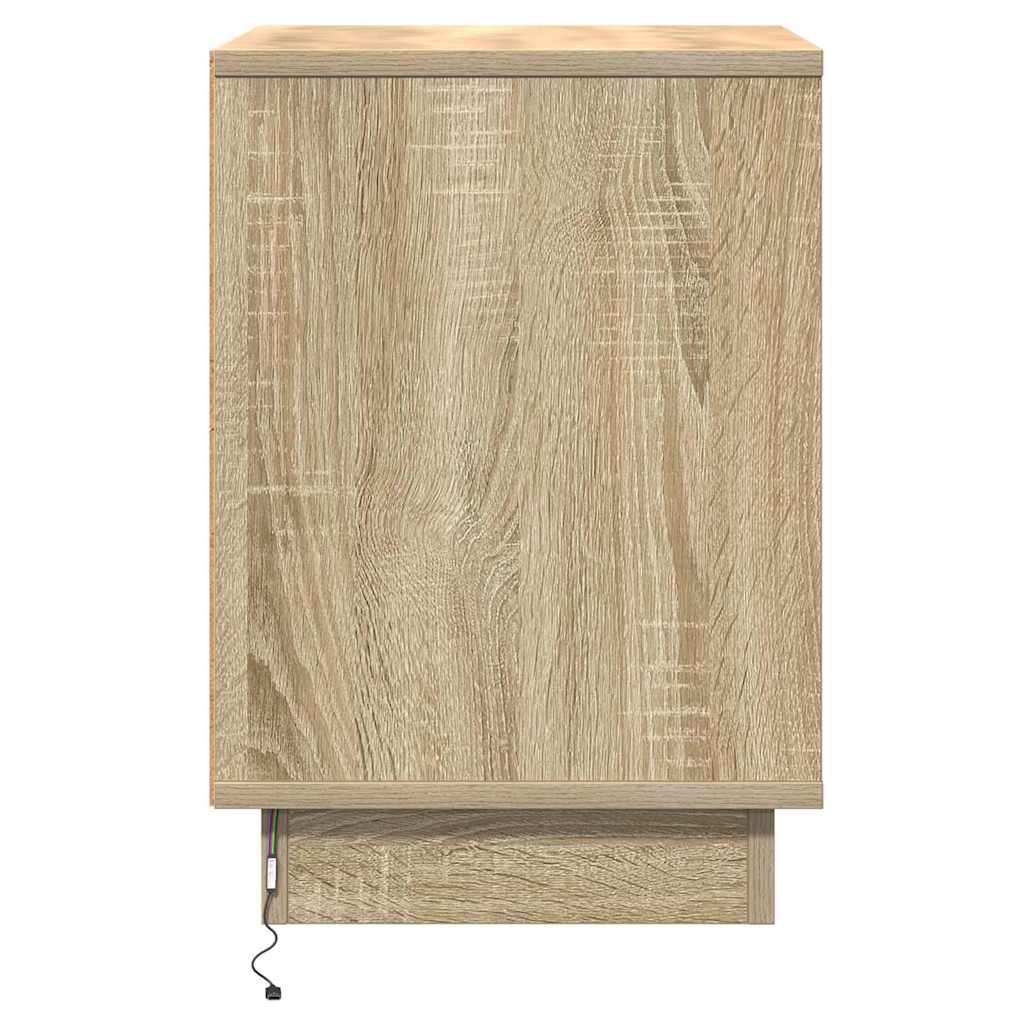 Bedside Cabinet 2 pcs Sonoma Oak 39 x 34.5 x 50 cm