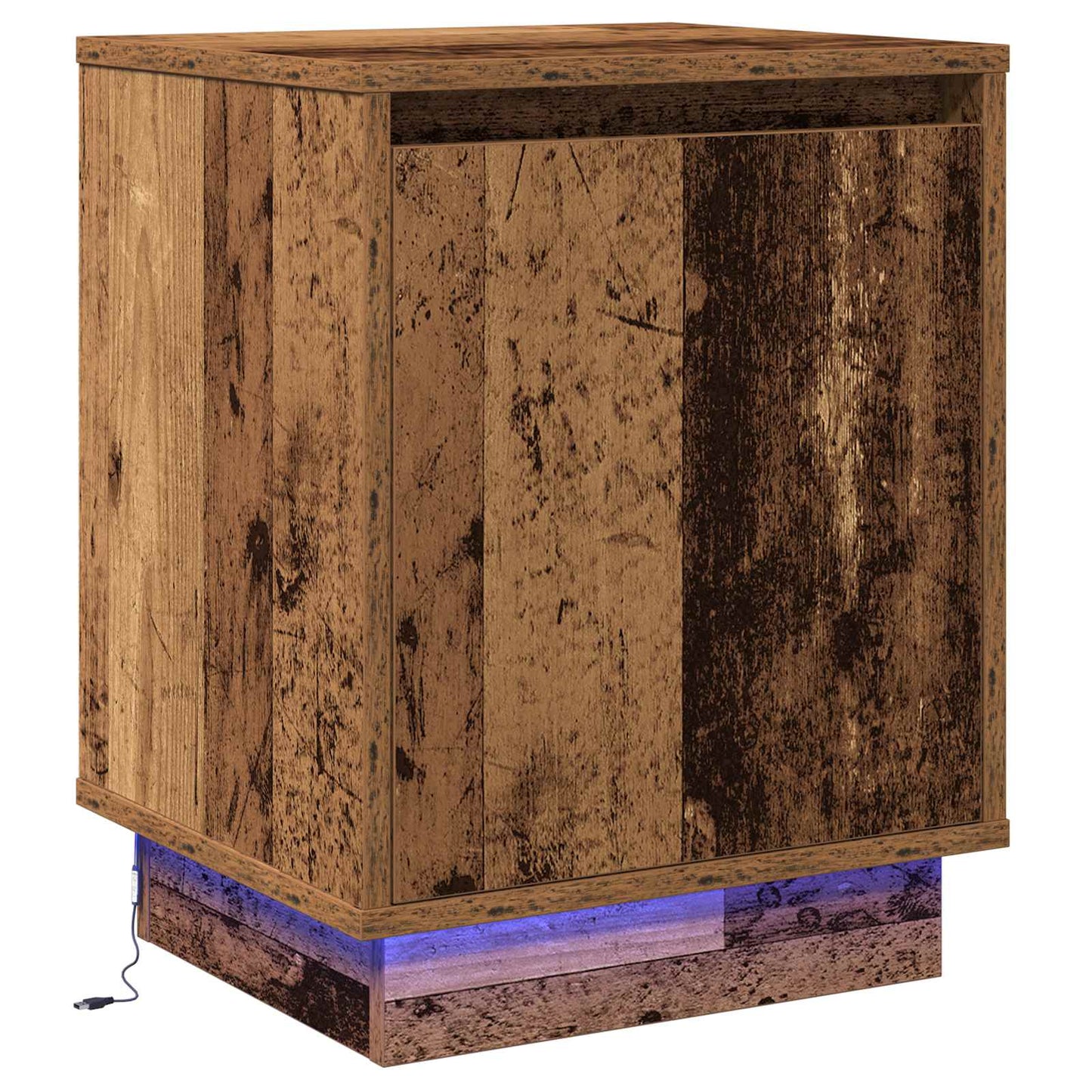 Bedside Cabinet Old Wood 39 x 34.5 x 50 cm Engineered wood