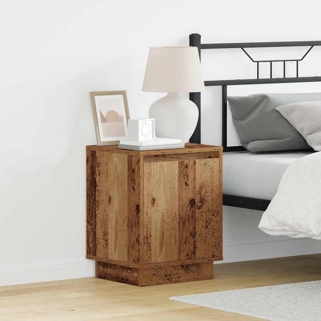 Bedside Cabinet 2 pcs Old Wood 39 x 34.5 x 50 cm