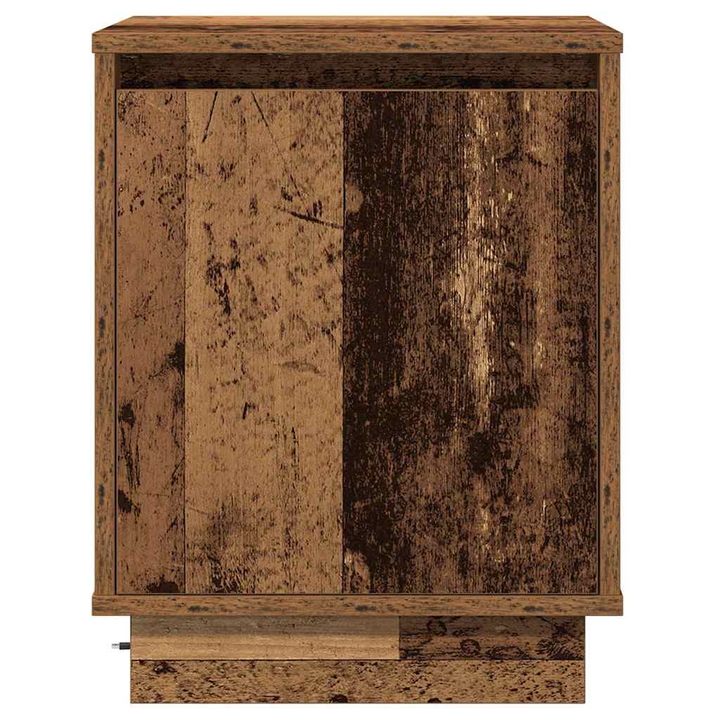 Bedside Cabinet 2 pcs Old Wood 39 x 34.5 x 50 cm
