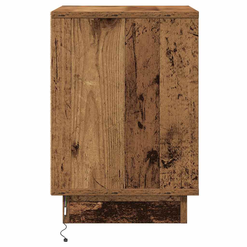 Bedside Cabinet 2 pcs Old Wood 39 x 34.5 x 50 cm