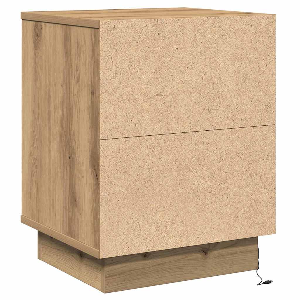 Bedside Cabinet 2 pcs Artisan Oak 39 x 34.5 x 50 cm
