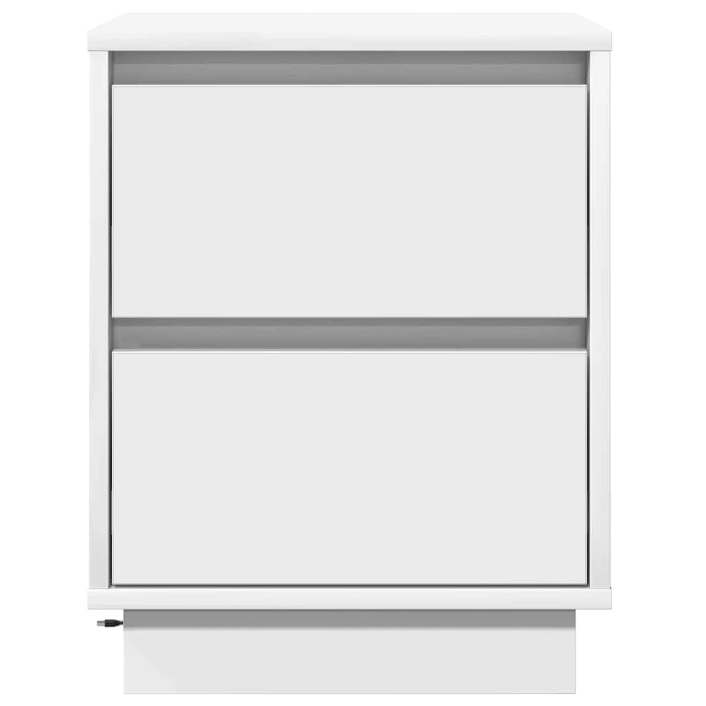 Bedside Cabinet 2 pcs White 39 x 34.5 x 50 cm Engineered wood
