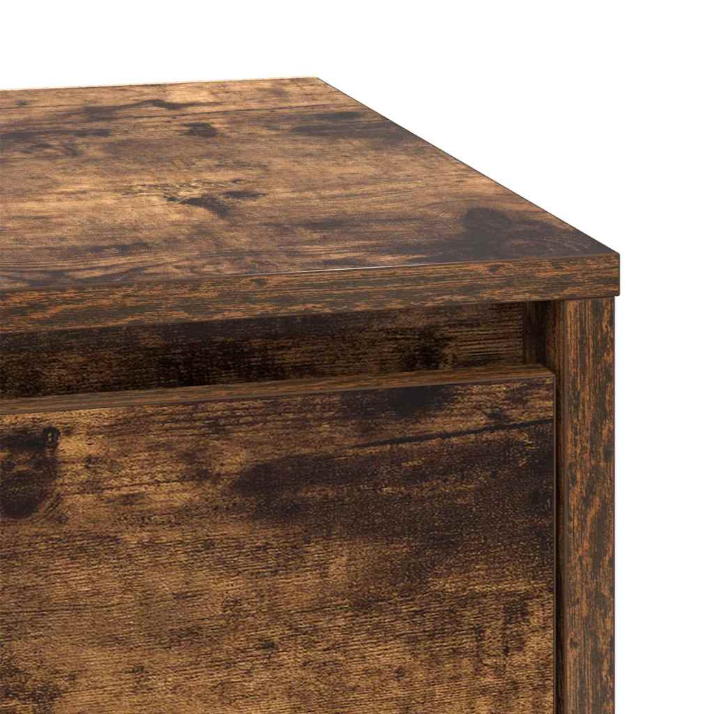 Bedside Cabinet Smoked Oak 39 x 34.5 x 50 cm Engineered wood