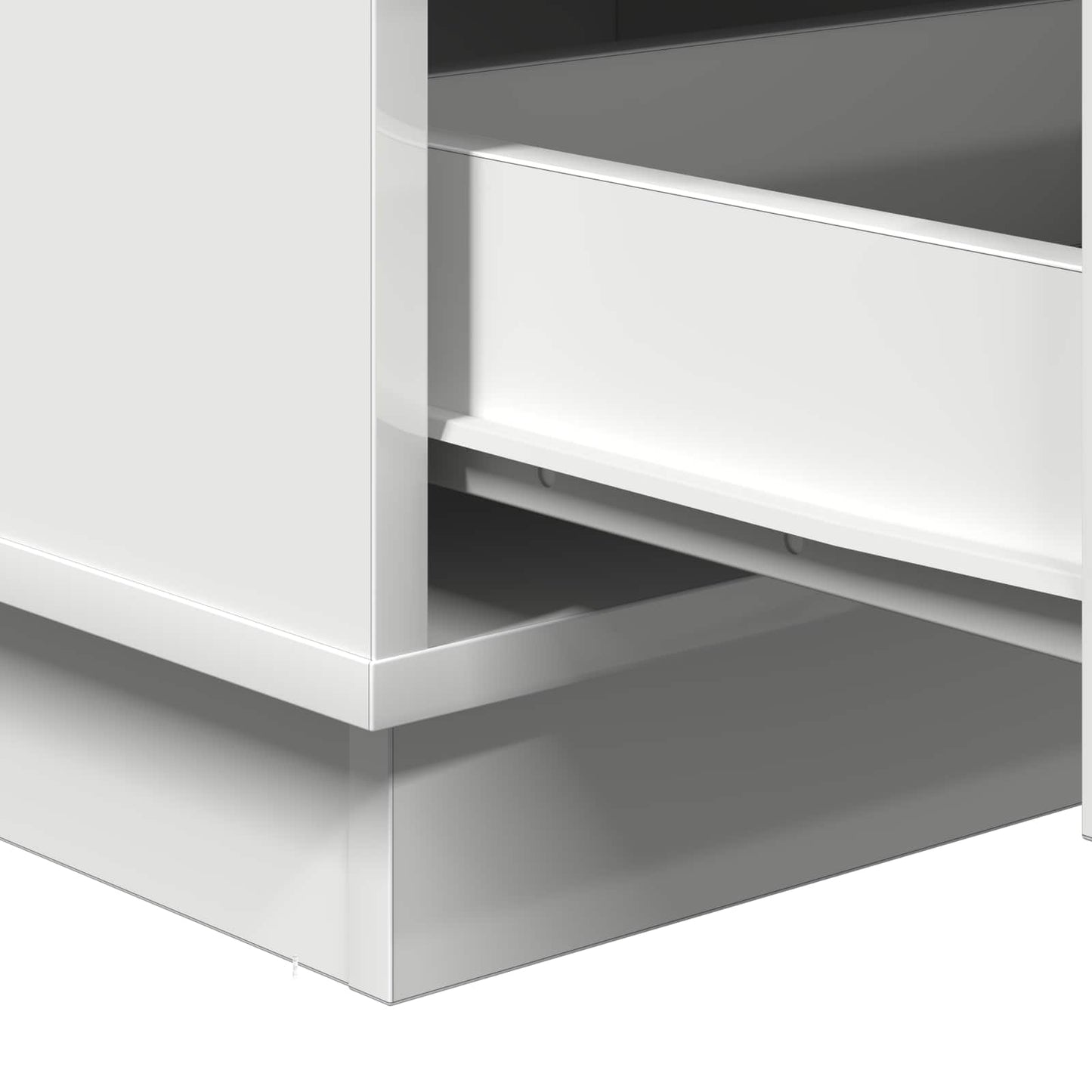 Bedside Cabinet White 39 x 34.5 x 65 cm Engineered wood