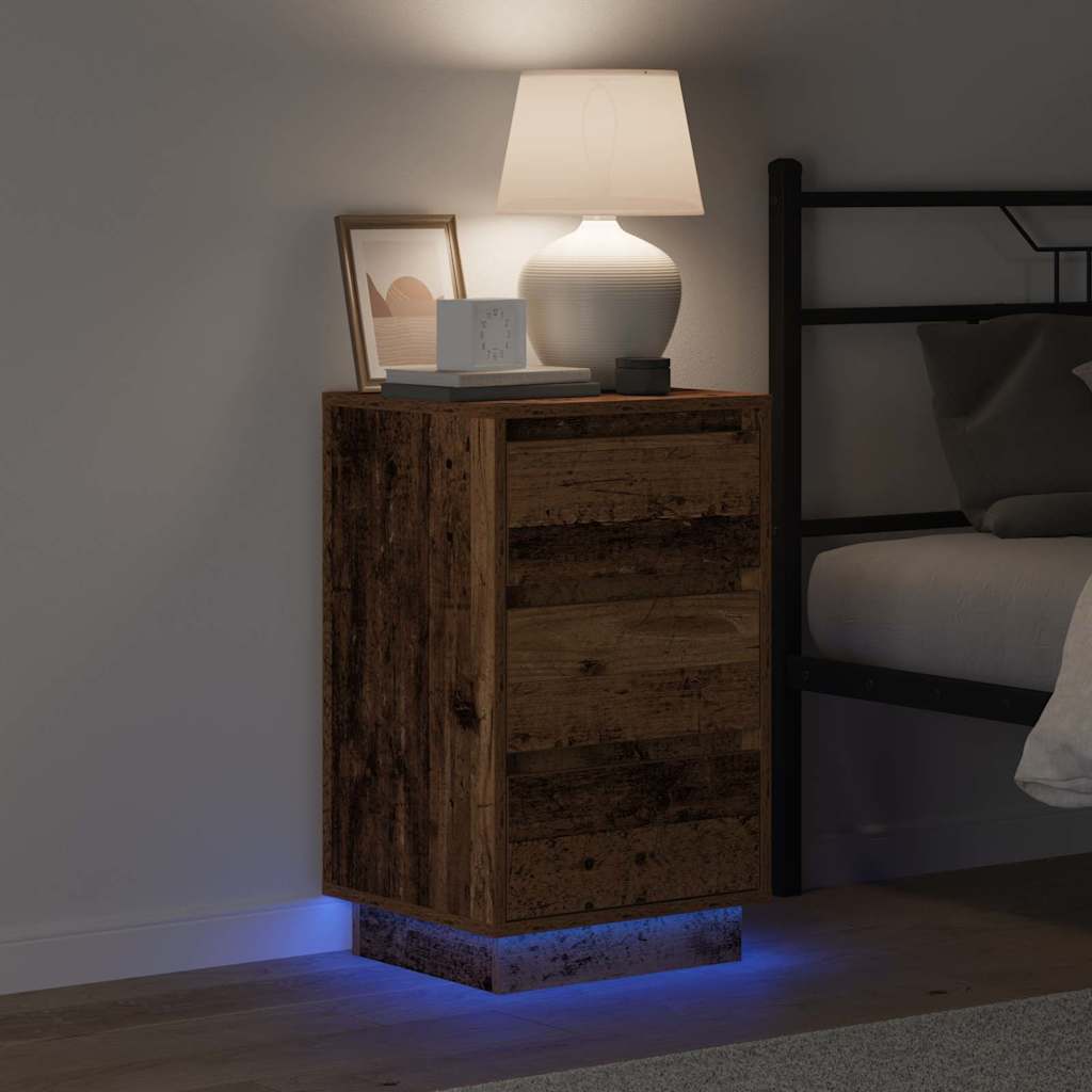 Bedside Cabinet Old Wood 39 x 34.5 x 65 cm Engineered wood