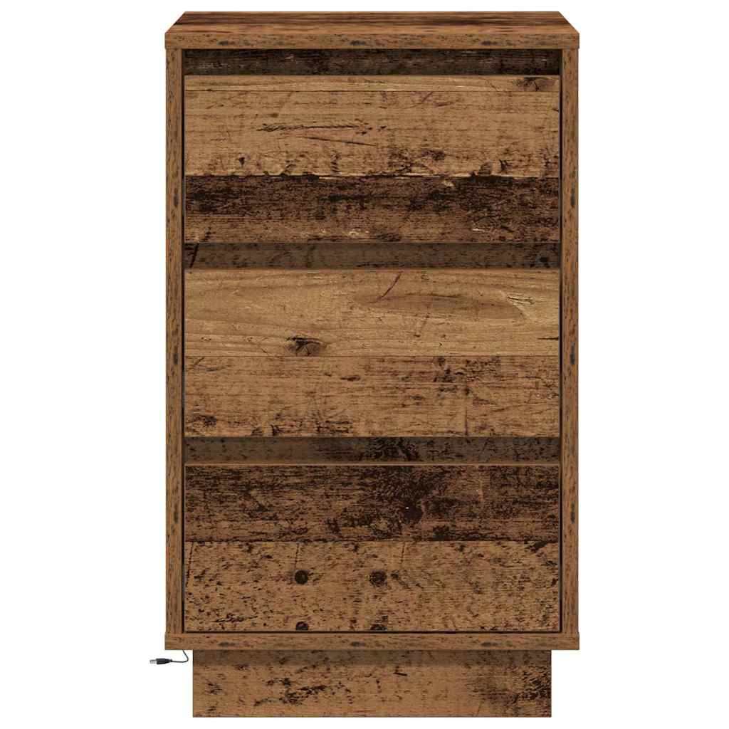 Bedside Cabinet Old Wood 39 x 34.5 x 65 cm Engineered wood