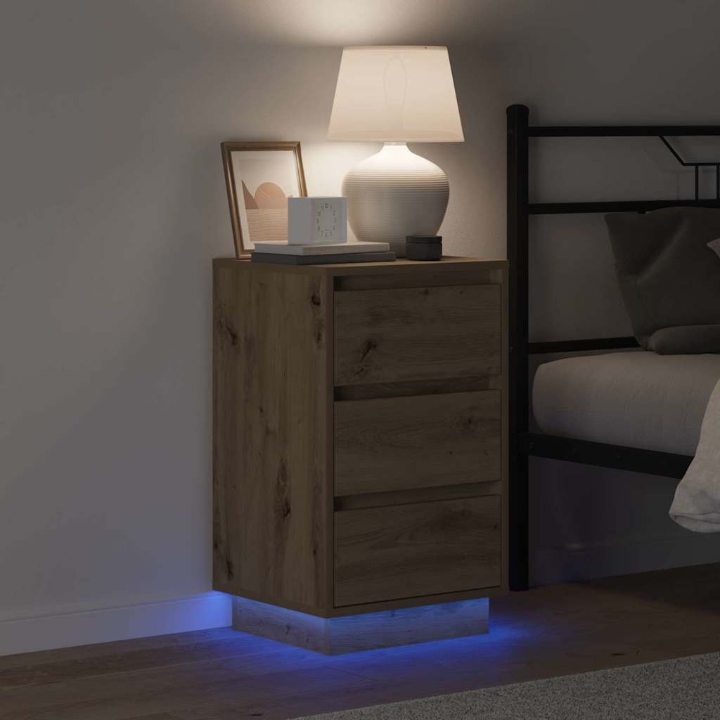 Bedside Cabinet Artisan Oak 39 x 34.5 x 65 cm Engineered wood