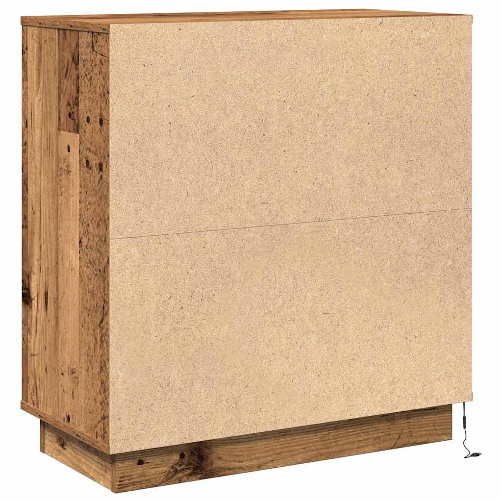 Bedside Cabinet Old Wood 71 x 34.5 x 75 cm Engineered wood