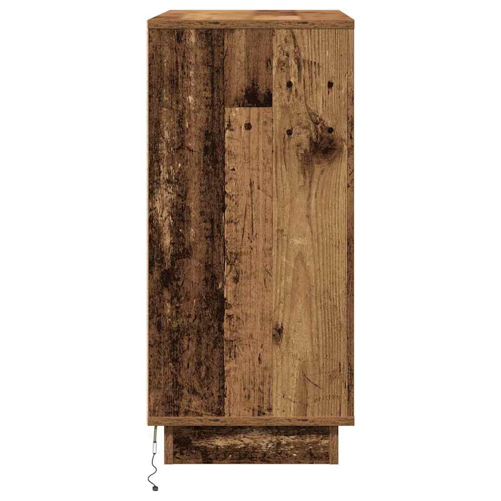 Bedside Cabinet Old Wood 71 x 34.5 x 75 cm Engineered wood