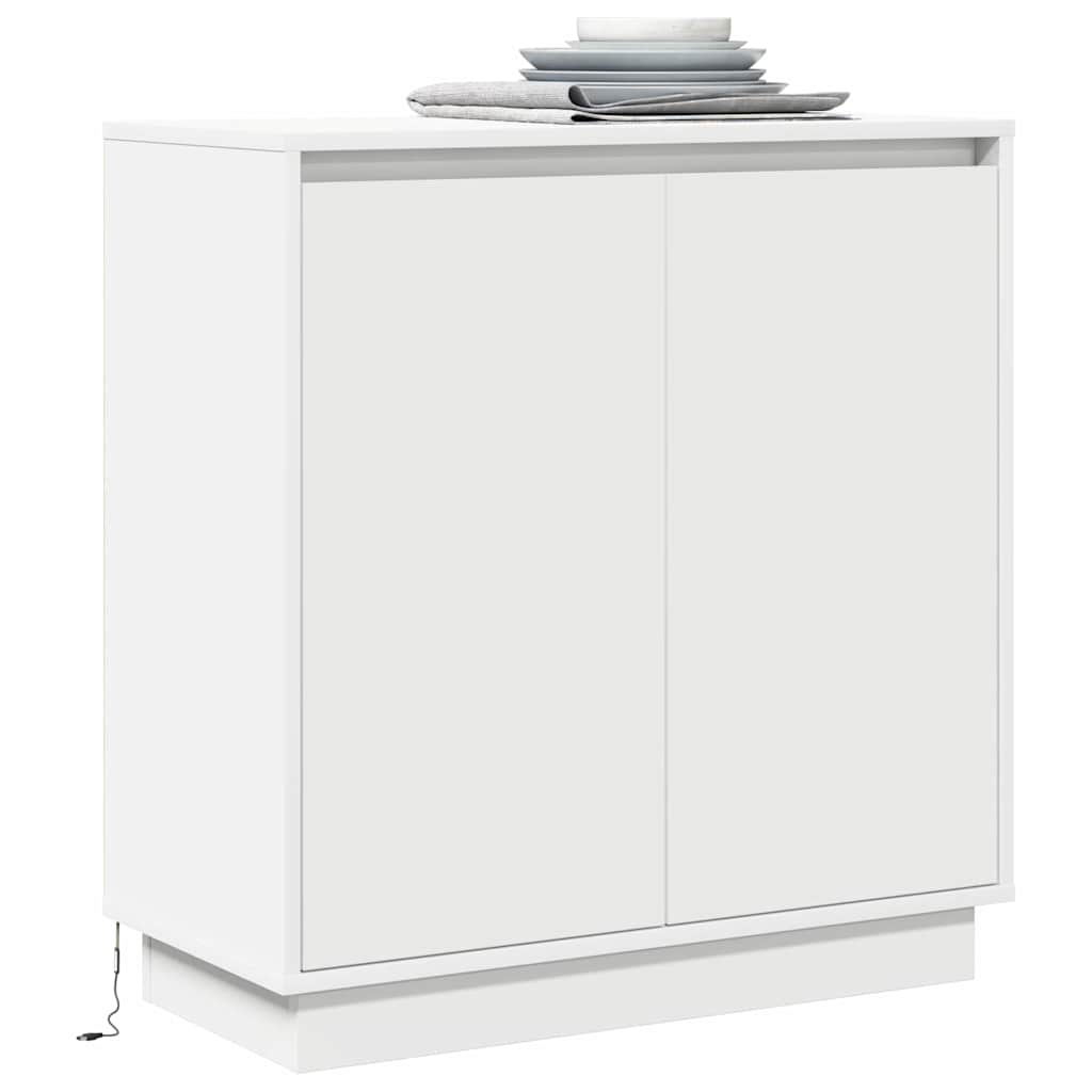 vidaXL Sideboard with Shelf White 71 x 34.5 x 75 cm Engineered wood