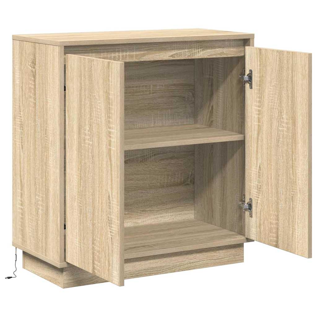 vidaXL Sideboard Sonoma Oak 71 x 34.5 x 75 cm Engineered wood