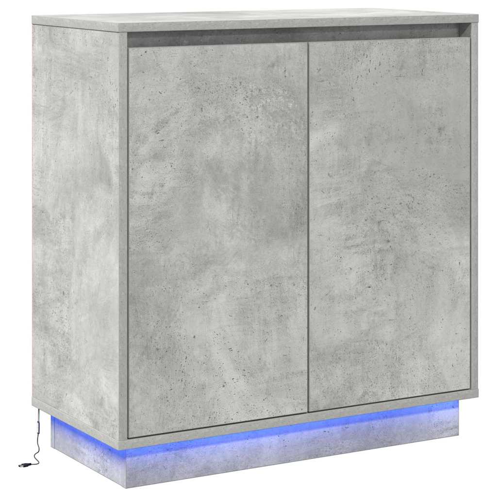 vidaXL Sideboard Concrete Grey 71 x 34.5 x 75 cm Engineered wood
