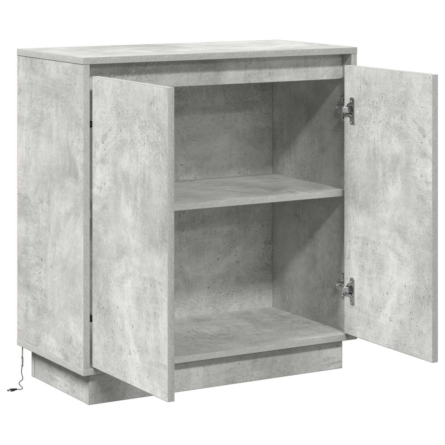 LED Sideboard Concrete Grey 71 x 34.5 x 75 cm Engineered Wood