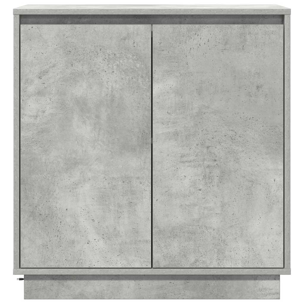 LED Sideboard Concrete Grey 71 x 34.5 x 75 cm Engineered Wood
