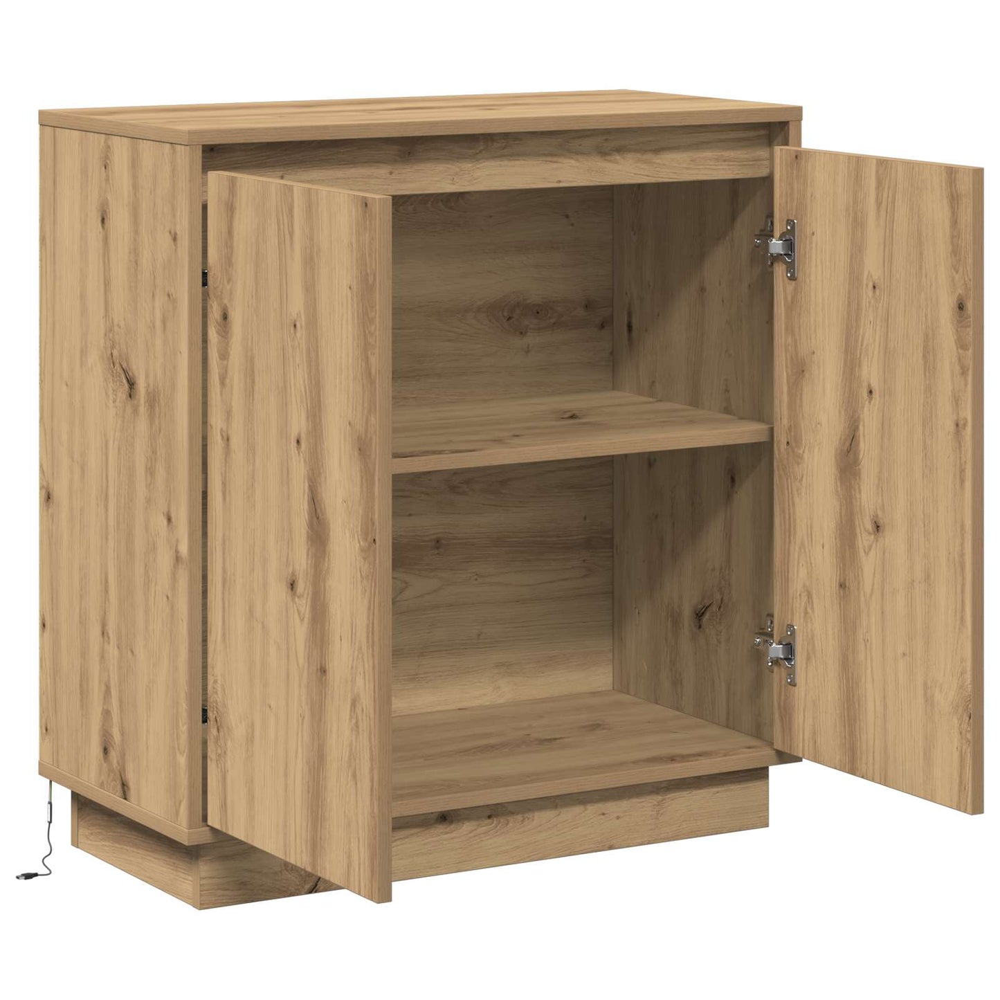 LED Sideboard Artisan Oak 71 x 34.5 x 75 cm Engineered Wood
