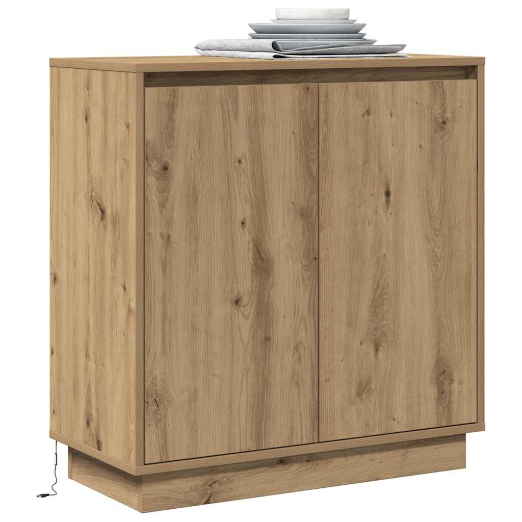 vidaXL Sideboard Artisan Oak 71 x 34.5 x 75 cm Engineered wood