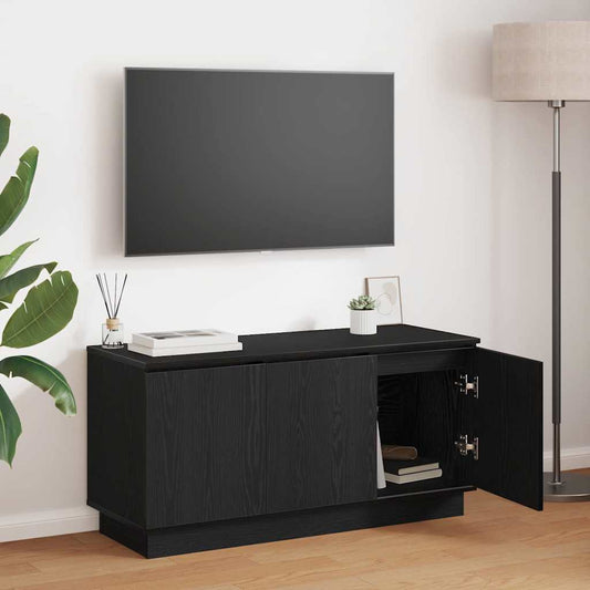 TV Cabinet 100 x 38 x 49 cm Black Oak Engineered Wood