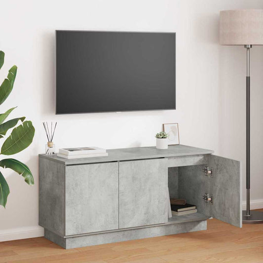 TV Cabinet 100 x 38 x 49 cm Concrete Grey Engineered Wood