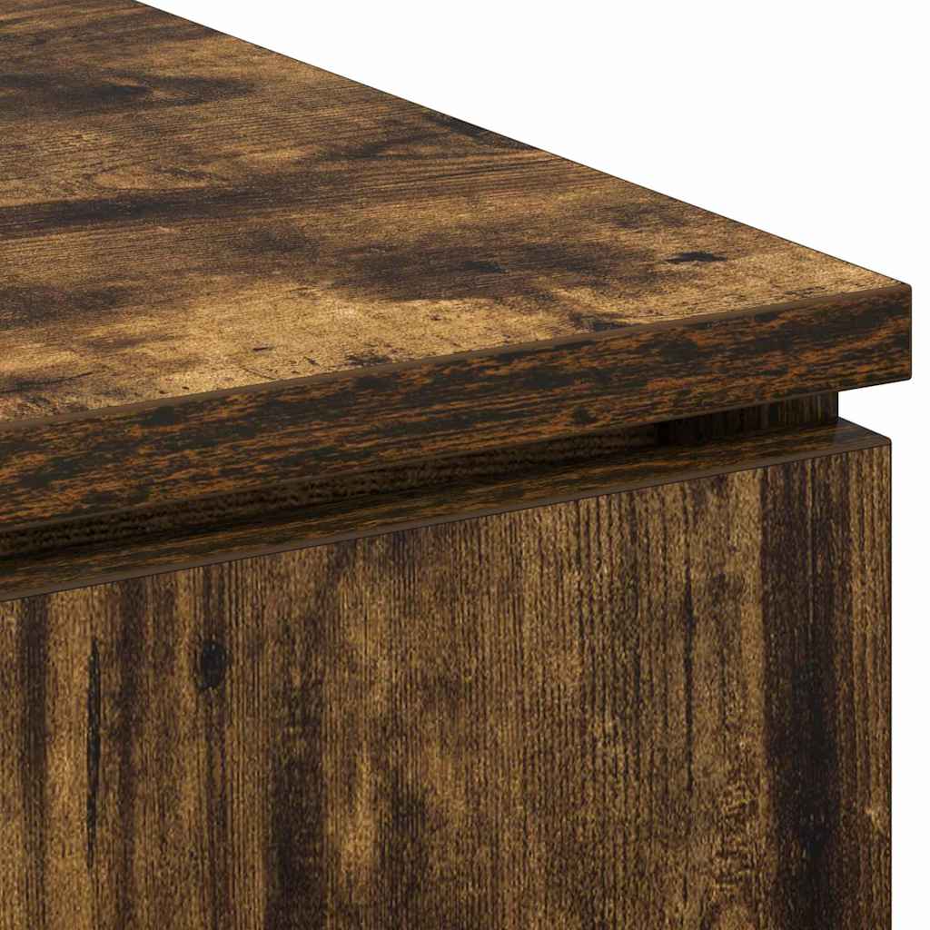 TV Cabinet Smoked Oak 100 x 38 x 49 cm Engineered Wood