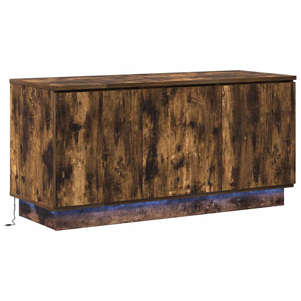TV Cabinet Smoked Oak 100 x 38 x 49 cm Engineered Wood