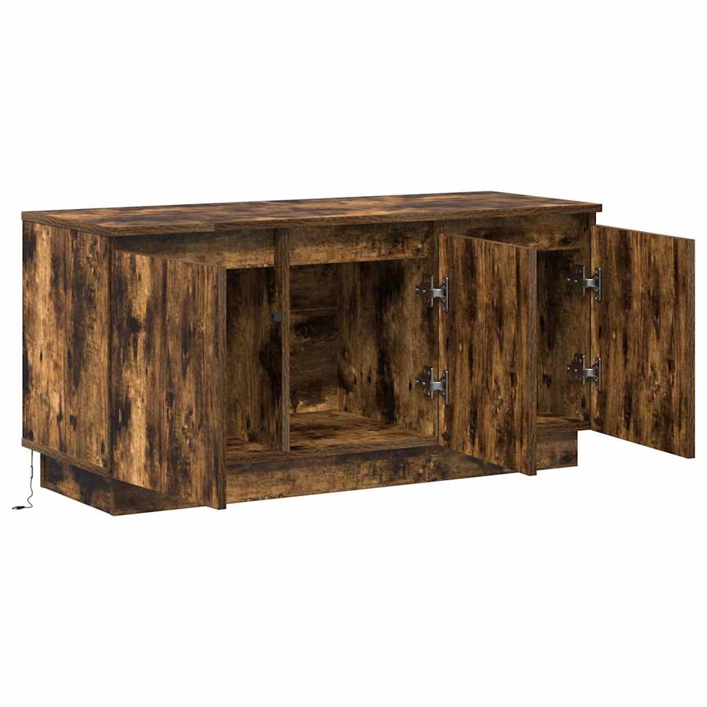 TV Cabinet Smoked Oak 100 x 38 x 49 cm Engineered Wood