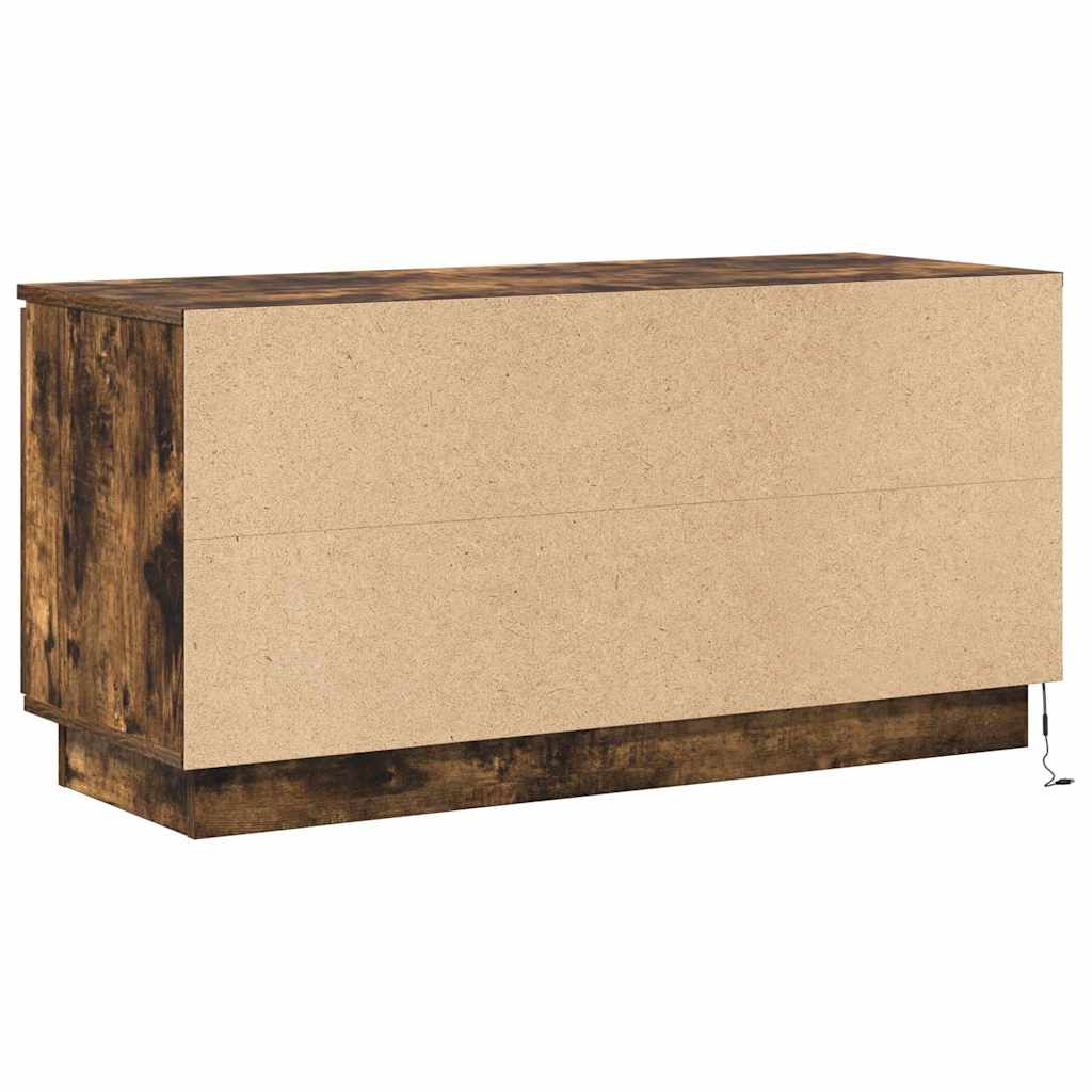 TV Cabinet Smoked Oak 100 x 38 x 49 cm Engineered Wood