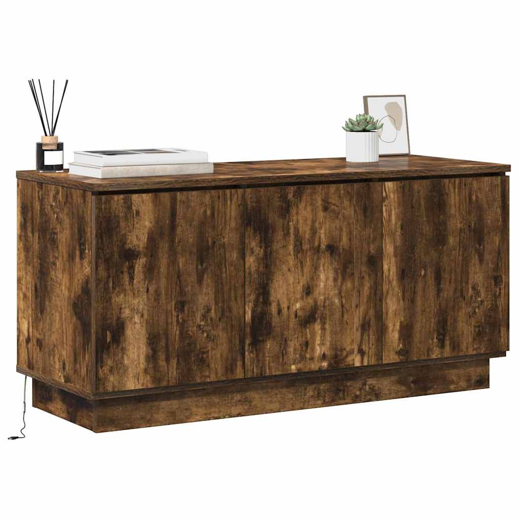 TV Cabinet Smoked Oak 100 x 38 x 49 cm Engineered Wood