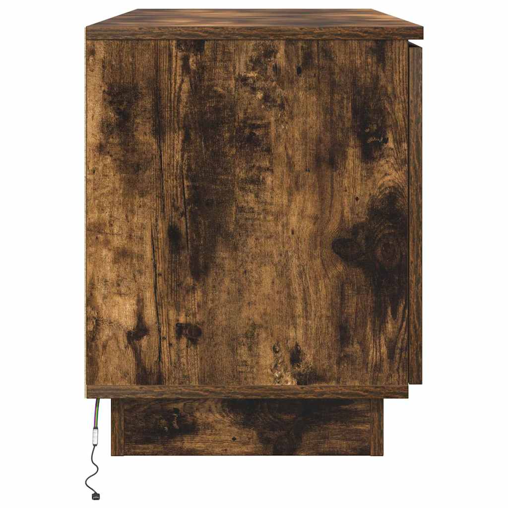 TV Cabinet Smoked Oak 100 x 38 x 49 cm Engineered Wood