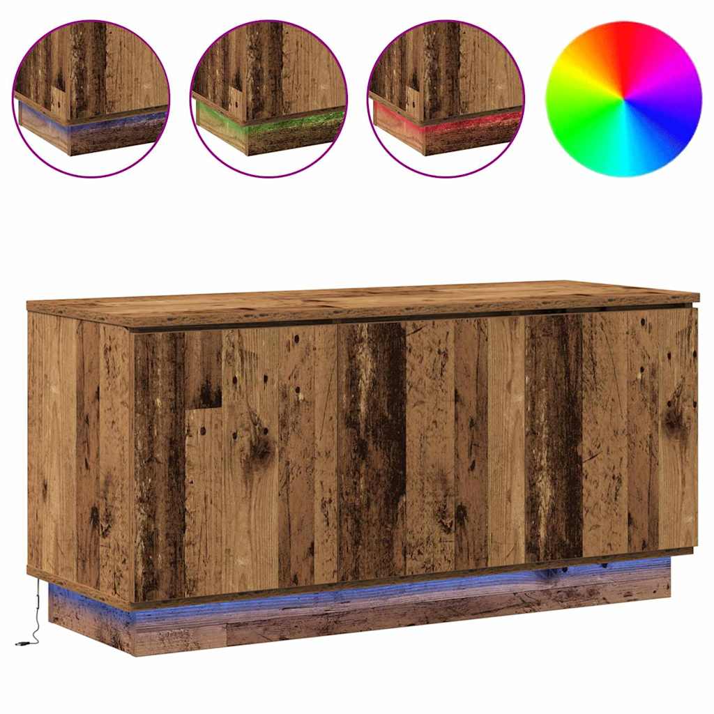 TV Cabinet Old Wood 100 x 38 x 49 cm Engineered Wood