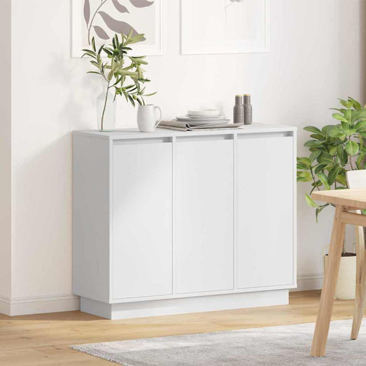 vidaXL Sideboard with Shelf White 90 x 32 x 75 cm Engineered wood