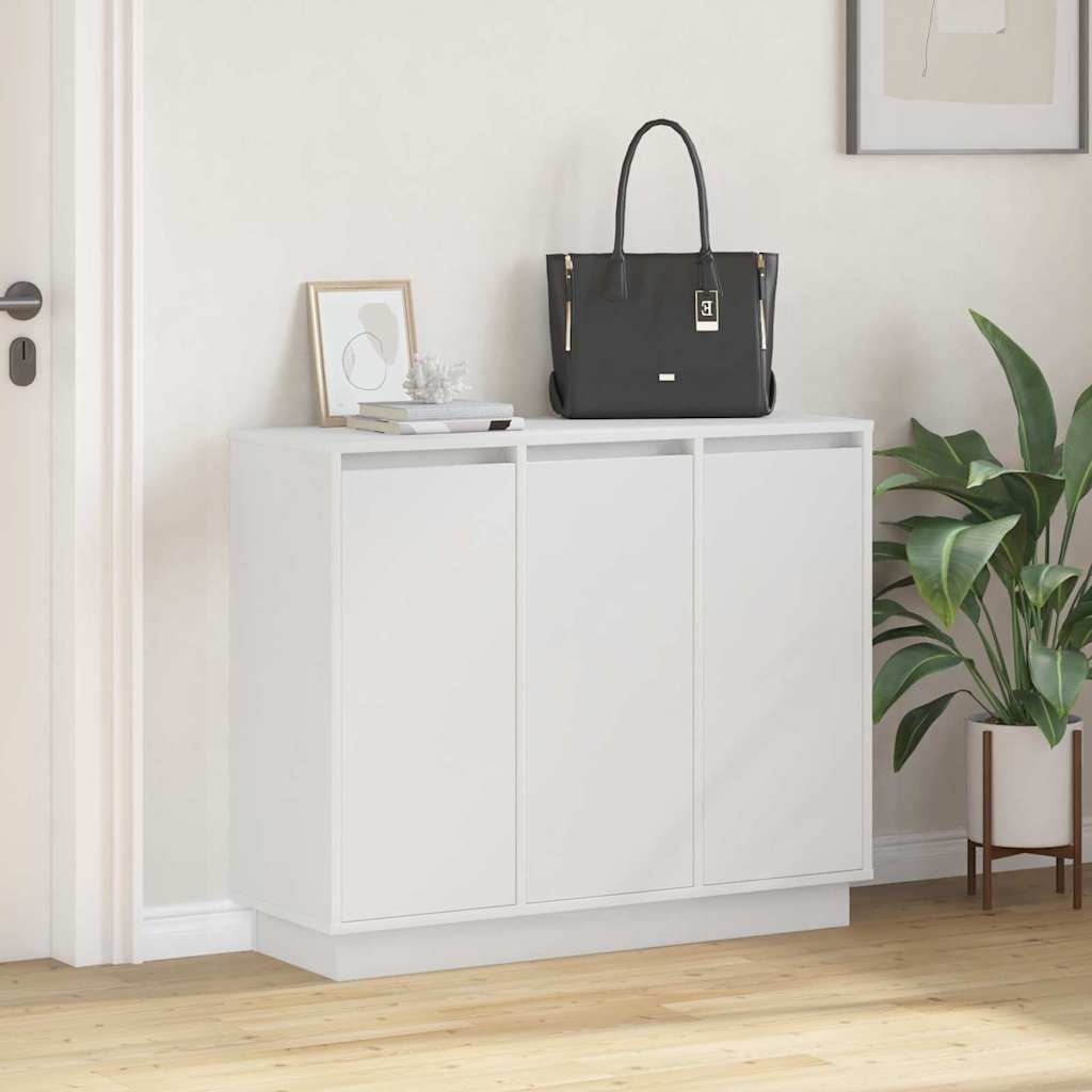 vidaXL Sideboard with Shelf White 90 x 32 x 75 cm Engineered wood