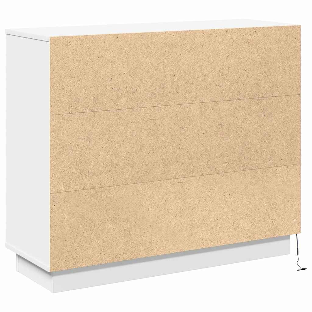 vidaXL Sideboard with Shelf White 90 x 32 x 75 cm Engineered wood