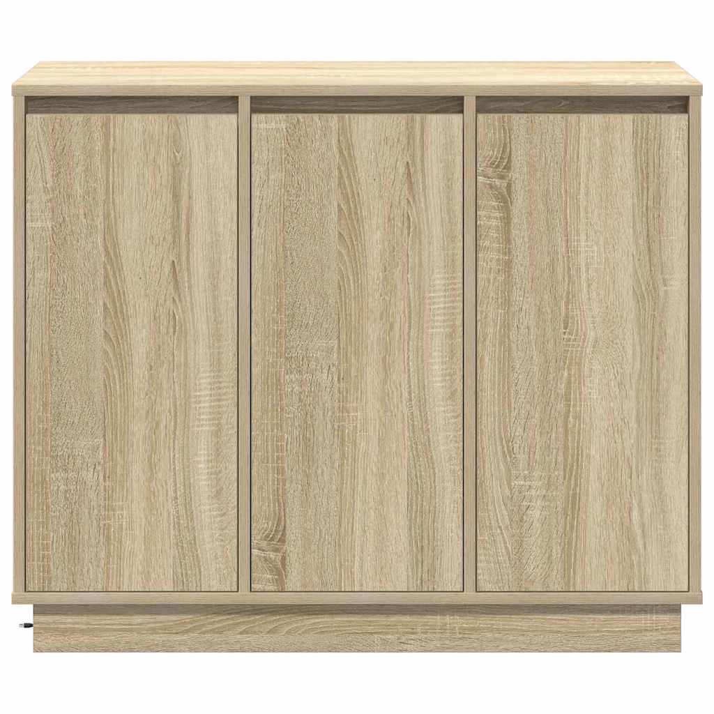 vidaXL Sideboard with Shelf Sonoma Oak 90 x 32 x 75 cm Engineered wood